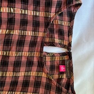 Vince Camuto Plaid Top